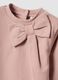 Pink stretch cotton set with crew neck_3