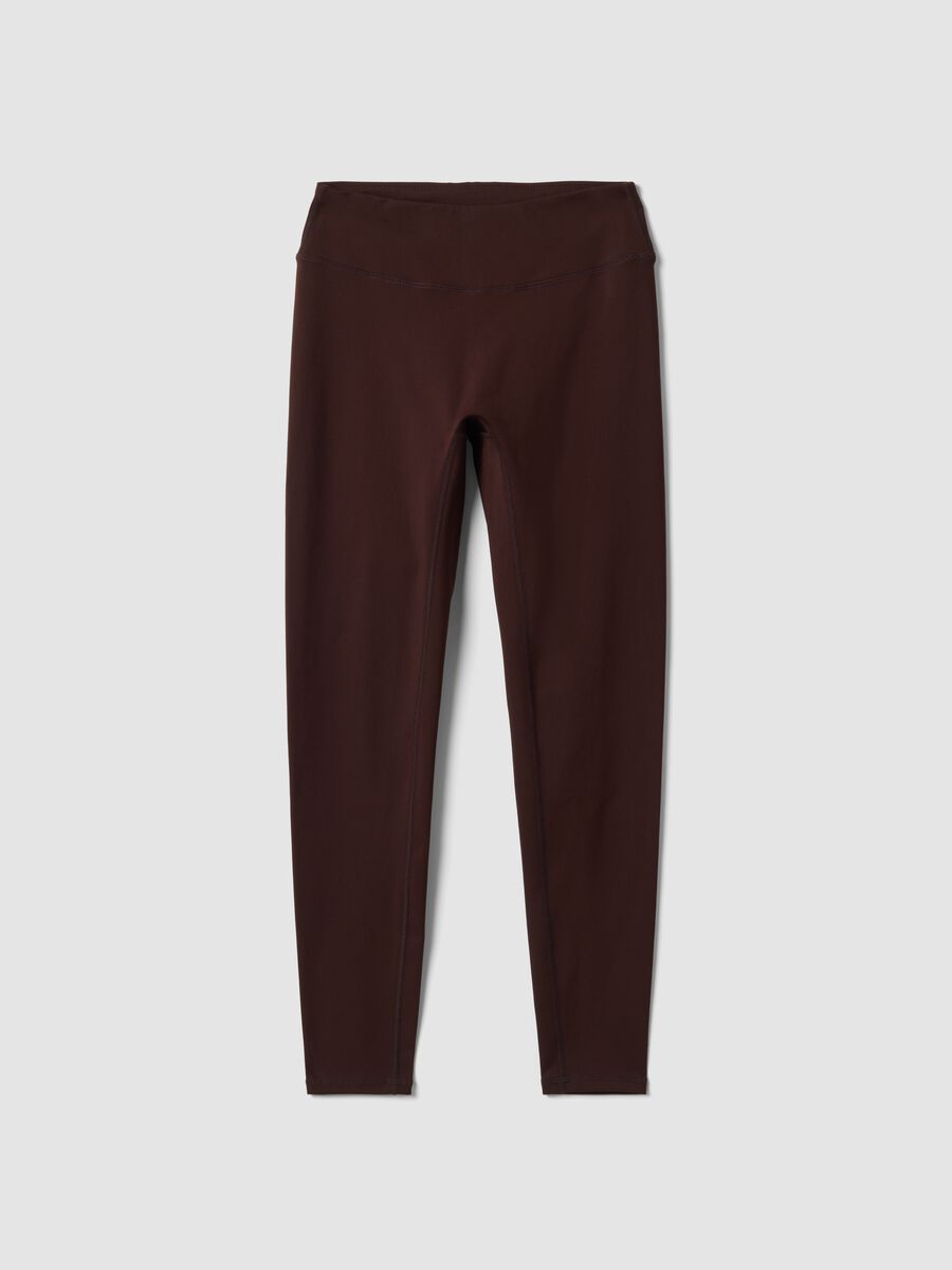 Brown high-waisted breathable stretch leggings ALTAVIA STUDIO_5