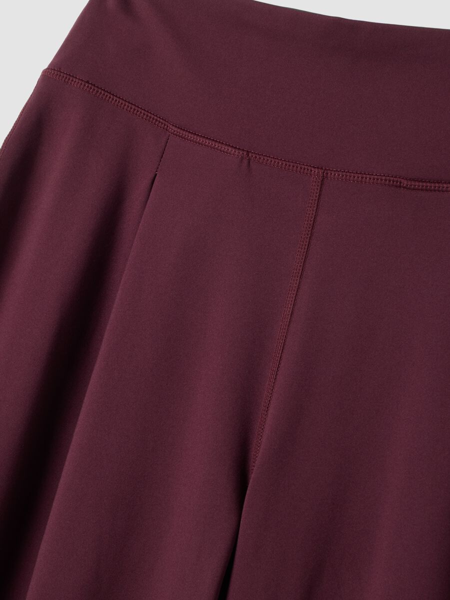Pantaloni sportivi viola in tessuto elasticizzato wide leg ALTAVIA STUDIO ALTAVIA STUDIO_6