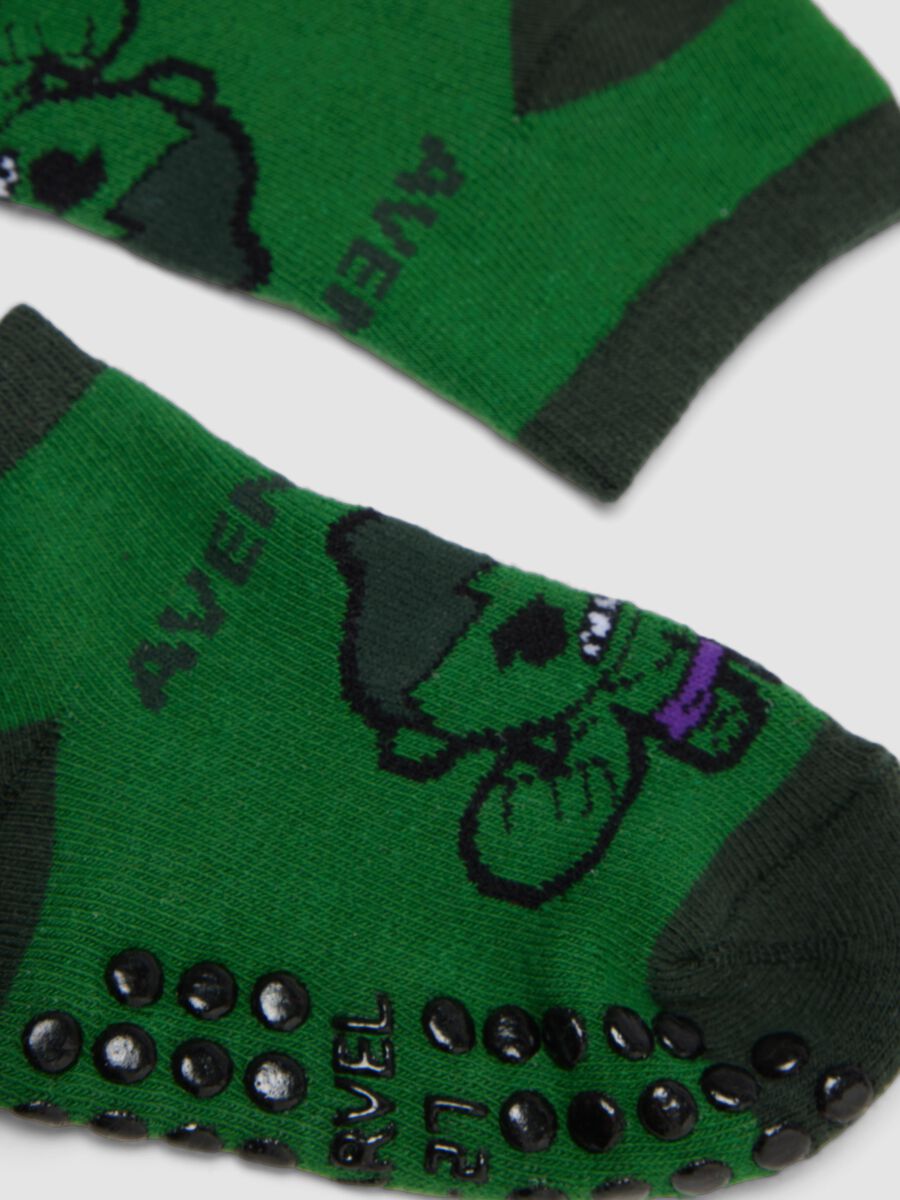 2-pack of anti-slip organic stretch cotton socks with Avengers print_2