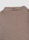 T-shirt beige in viscosa elasticizzata con girocollo_5