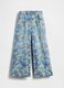 Multicolour Flared Denim Trousers_4
