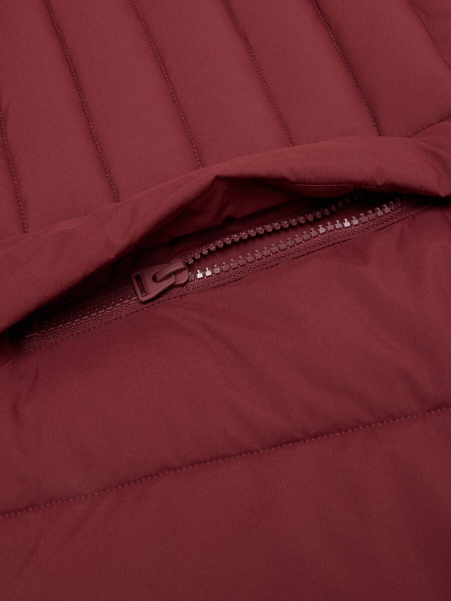 Red padded jacket with zip and high neck ALTAVIA STUDIO_7