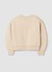 Sand cotton-blend crew-neck sweatshirt with heart print_1