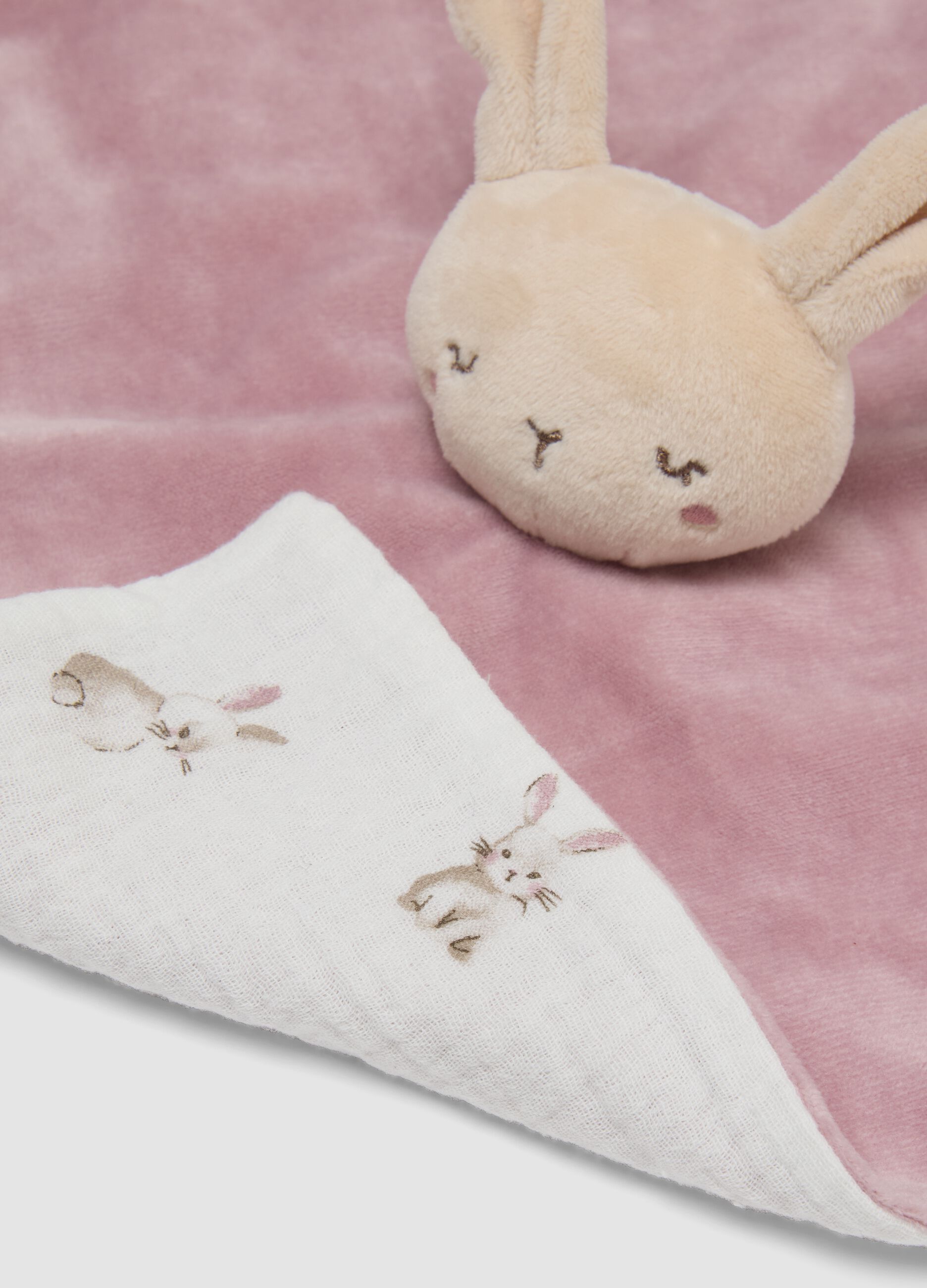 Pink bunny comforter