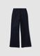 Jeans blu in cotone elasticizzato straight fit_0