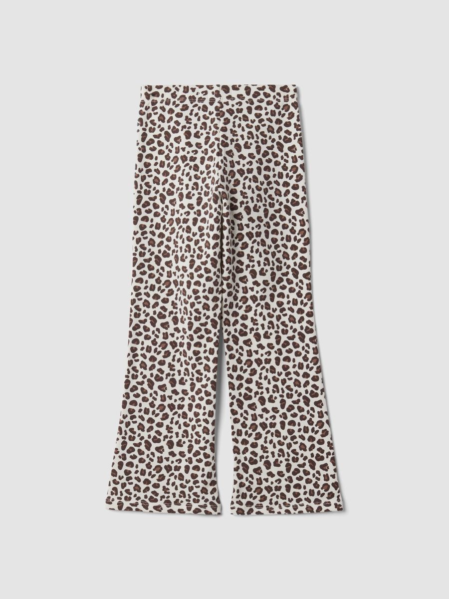 White organic stretch cotton leggings_1