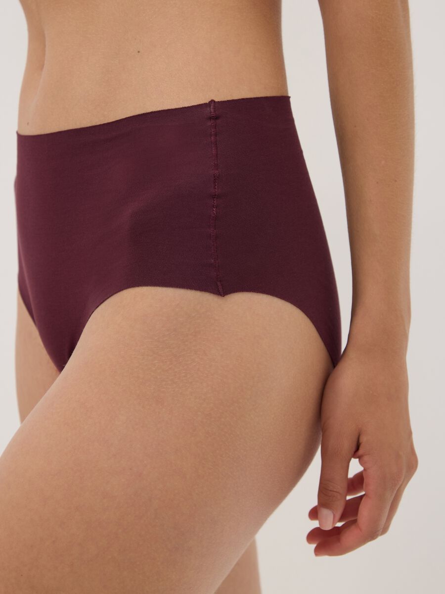 Slip viola a vita alta in cotone organico elasticizzato_2