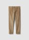 Pantaloni chino beige in cotone elasticizzato slim fit_0