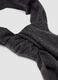 Sciarpa grigia melange con frange in puro cashmere_1