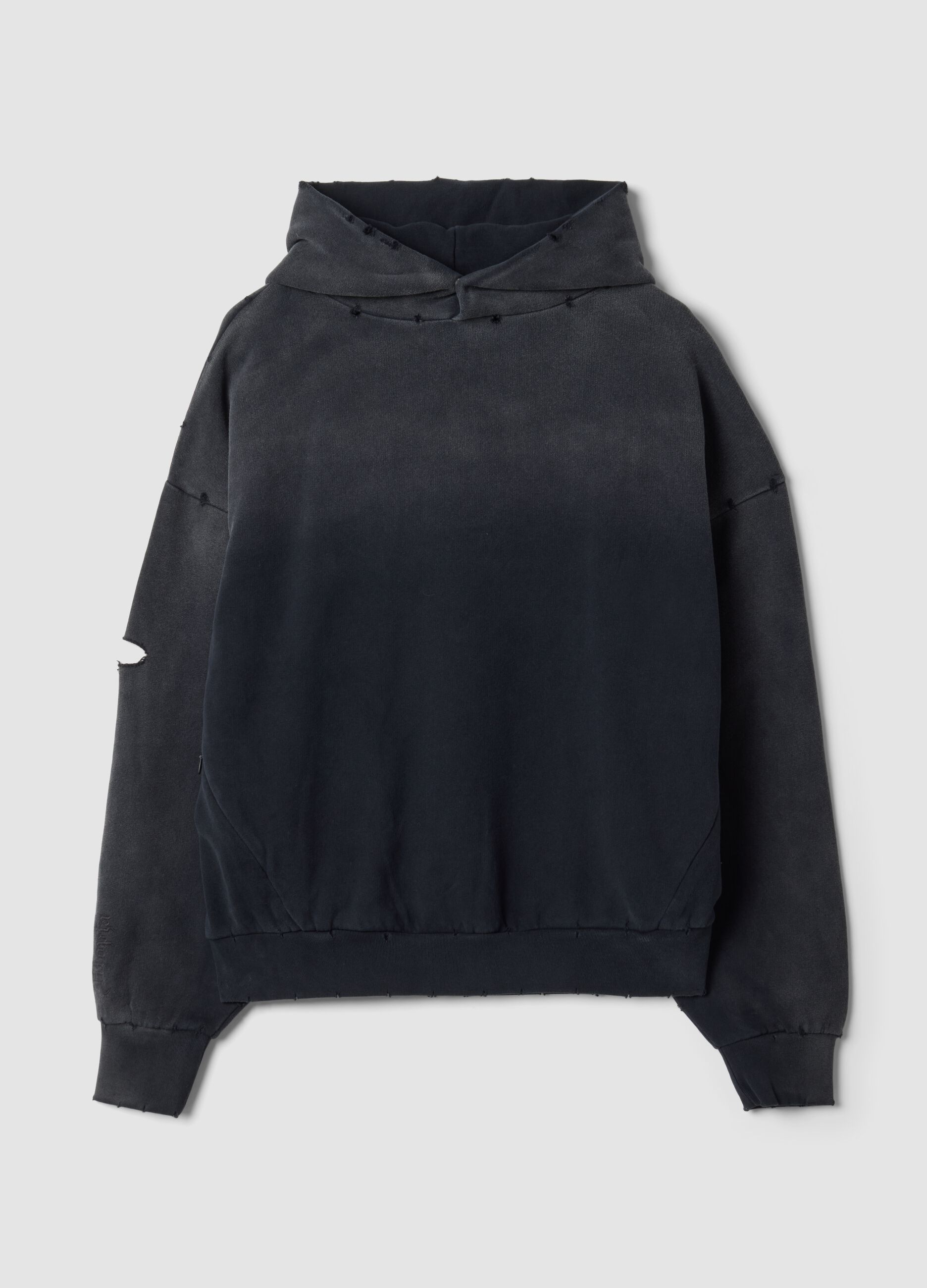 Hoodie Sunfaded Black