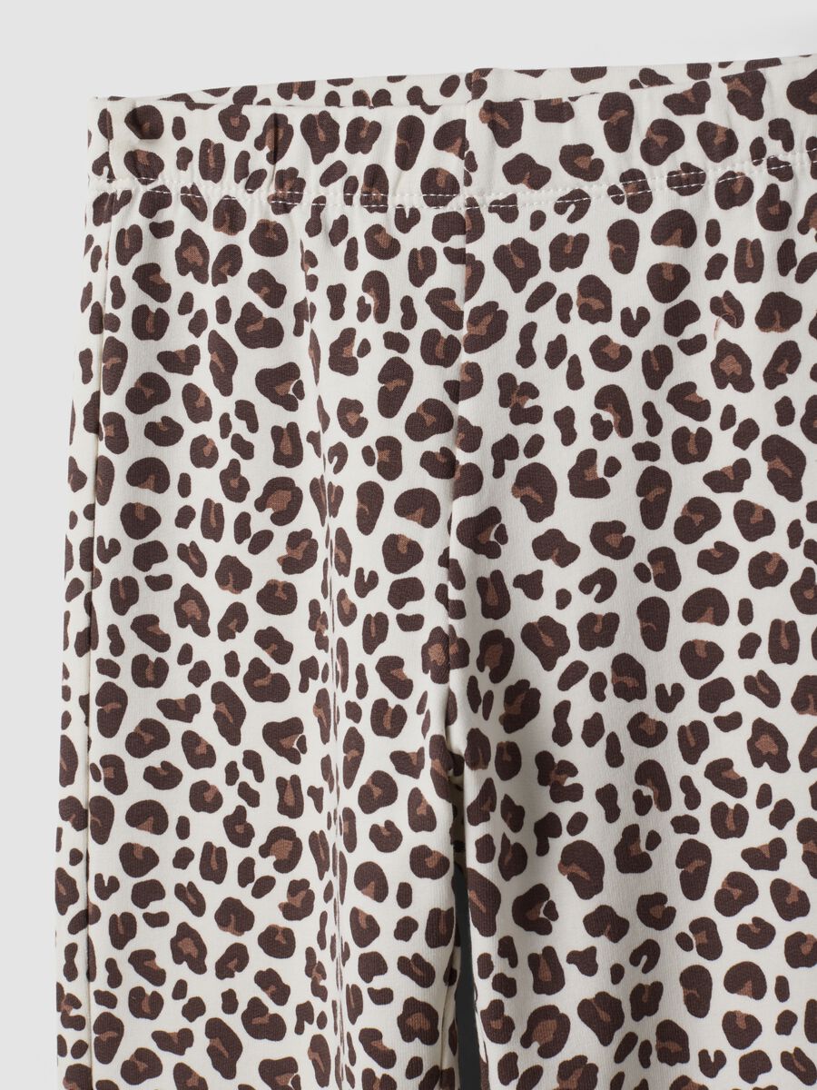 White organic stretch cotton leggings_2