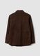 Brown padded genuine leather jacket_2