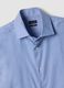 Camicia oxford azzurra in puro cotone doppio ritorto slim fit_1