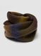 Sciarpa marrone sfumata con frange_2