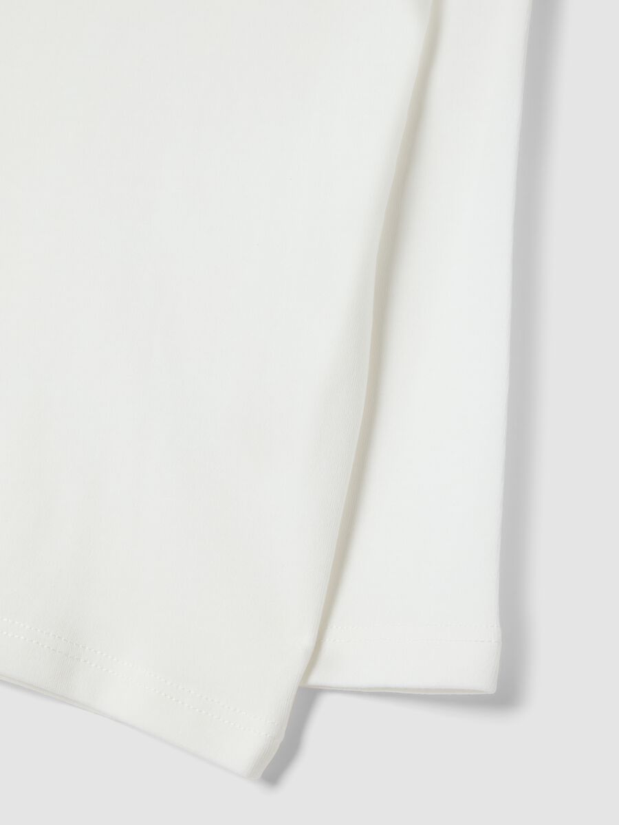 White crew-neck T-shirt in pure organic cotton_3