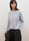 Maglia grigia in lana e alpaca elasticizzato girocollo_0