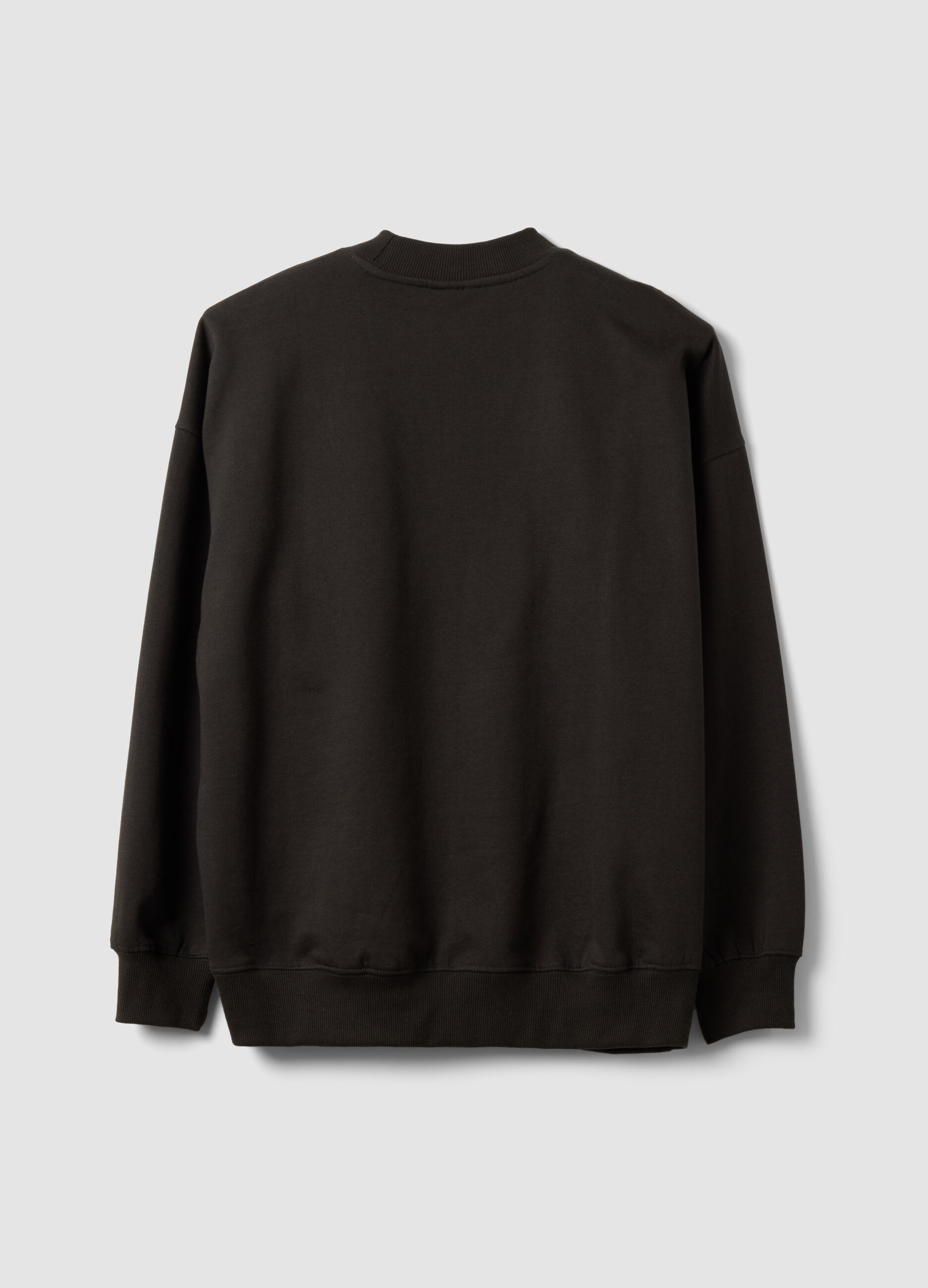 Black 100% cotton sweatshirt with The Nightmare Before Christmas print