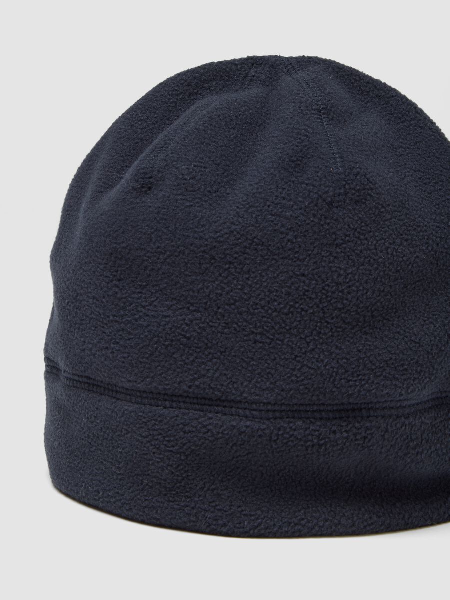 Blue fleece beanie_2