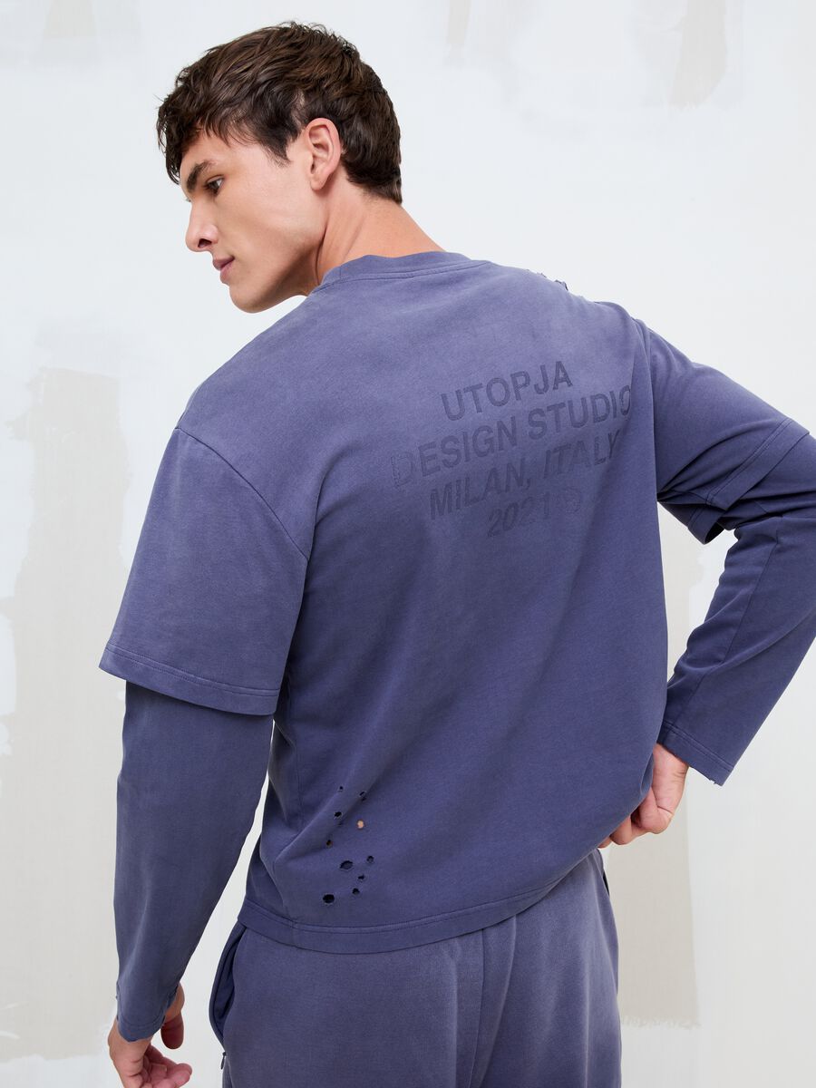 Double Long Sleeve Sunfaded Twilight_0