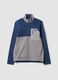 Heavyweight blue and light grey half-zip jacket_0