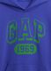 Blue hoodie for boys with logo_4
