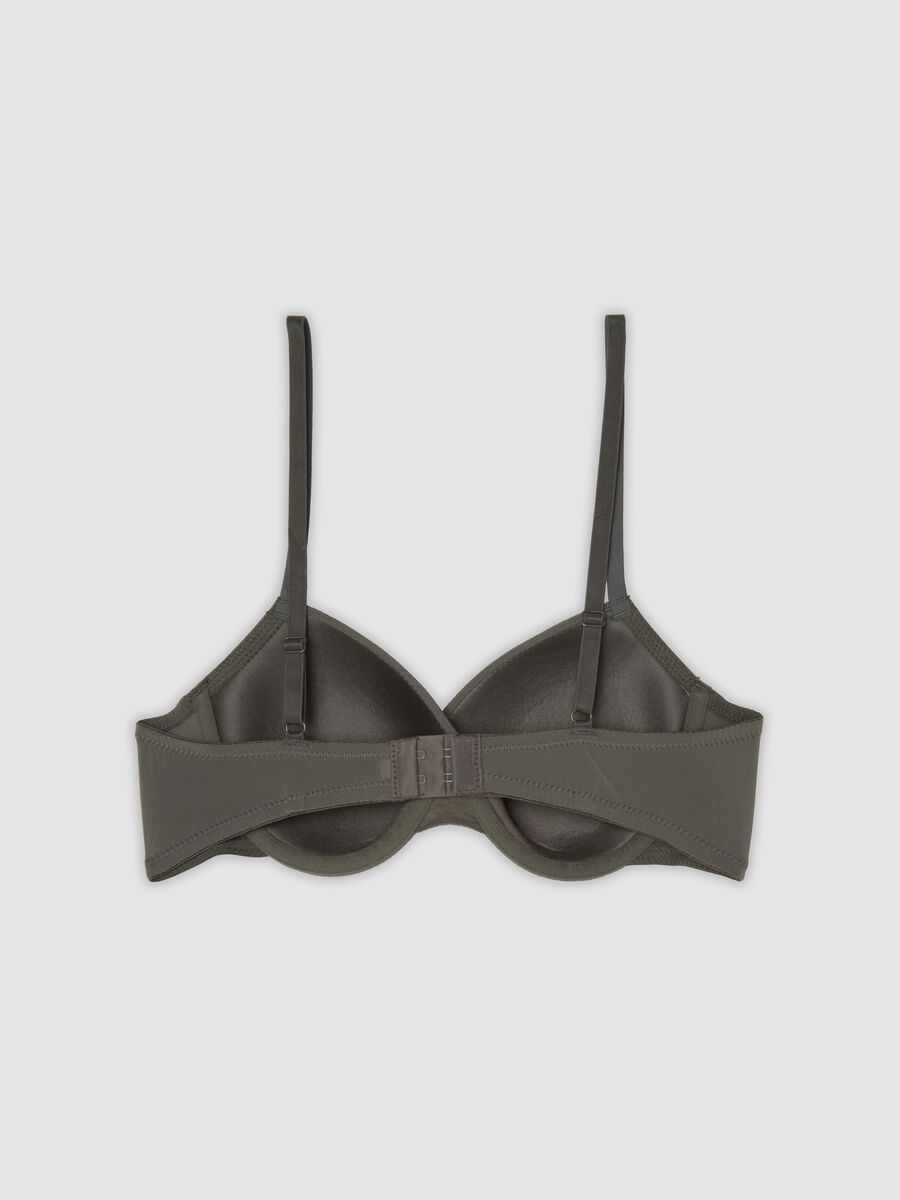 Grey padded stretch-fabric bra_2