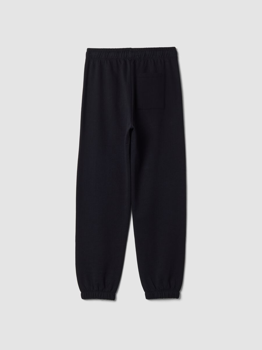 Jogger neri in puro cotone organico relaxed fit_2