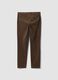 Pantaloni chino marroni in cotone elasticizzato slim fit_2