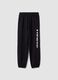 Black joggers in pure organic cotton_0