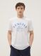 White pure cotton T-shirt with front print, regular fit_2
