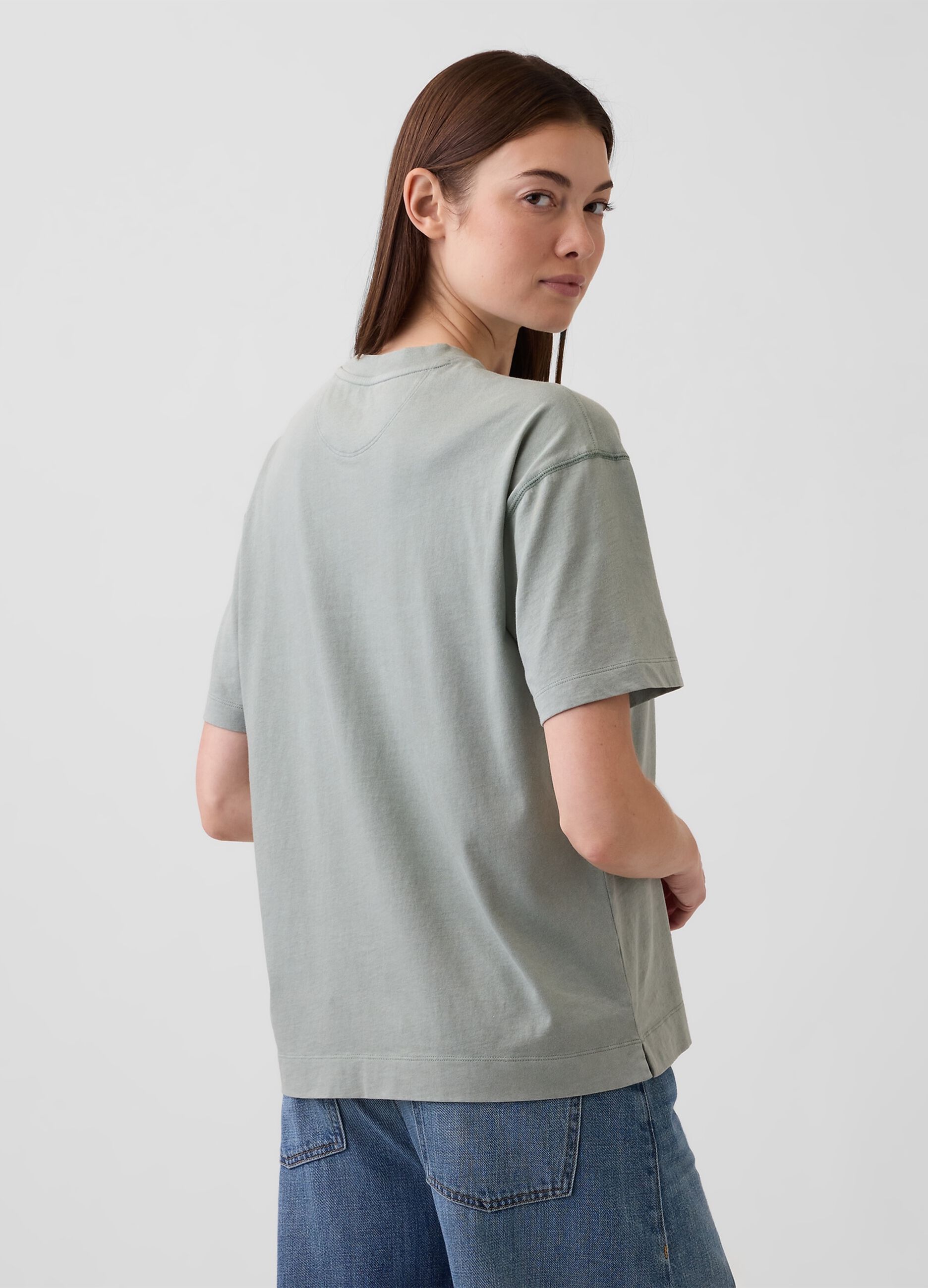 Pure cotton short-sleeve T-shirt