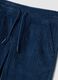 Pantaloni blu comfort fit con vita elasticizzata_2