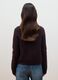 Purple alpaca-blend stretch wool crew-neck cardigan_2
