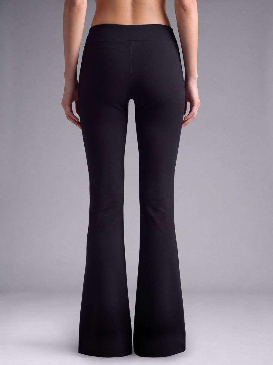 Black flared stretch trousers ALTAVIA STUDIO_3
