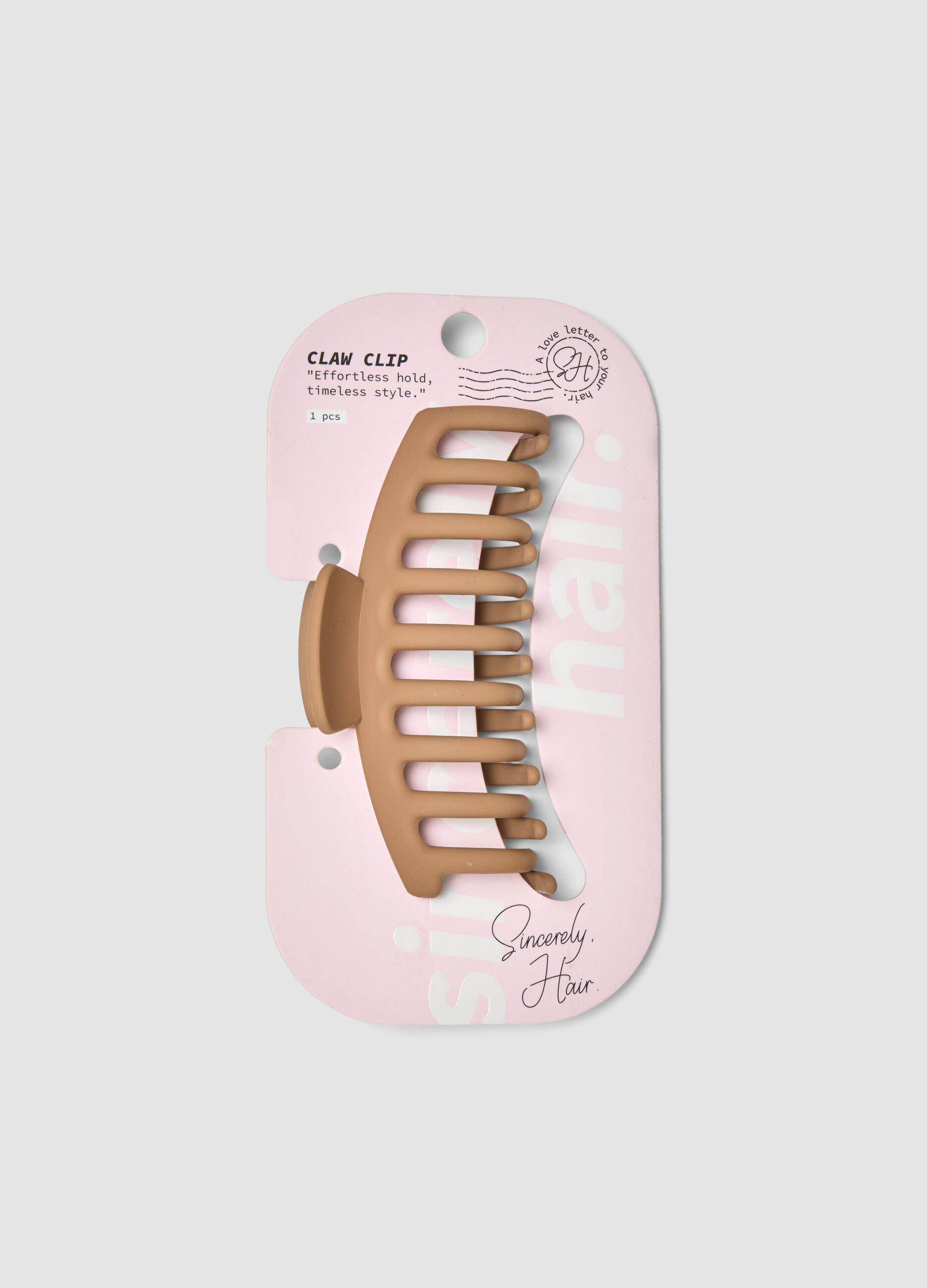 SINCERELY HAIR Big claw clip mocha