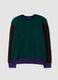 Green crew-neck jumper in stretch wool and alpaca, regular fit_4
