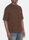 Brown crew-neck pure cotton T-shirt in a boxy fit_2