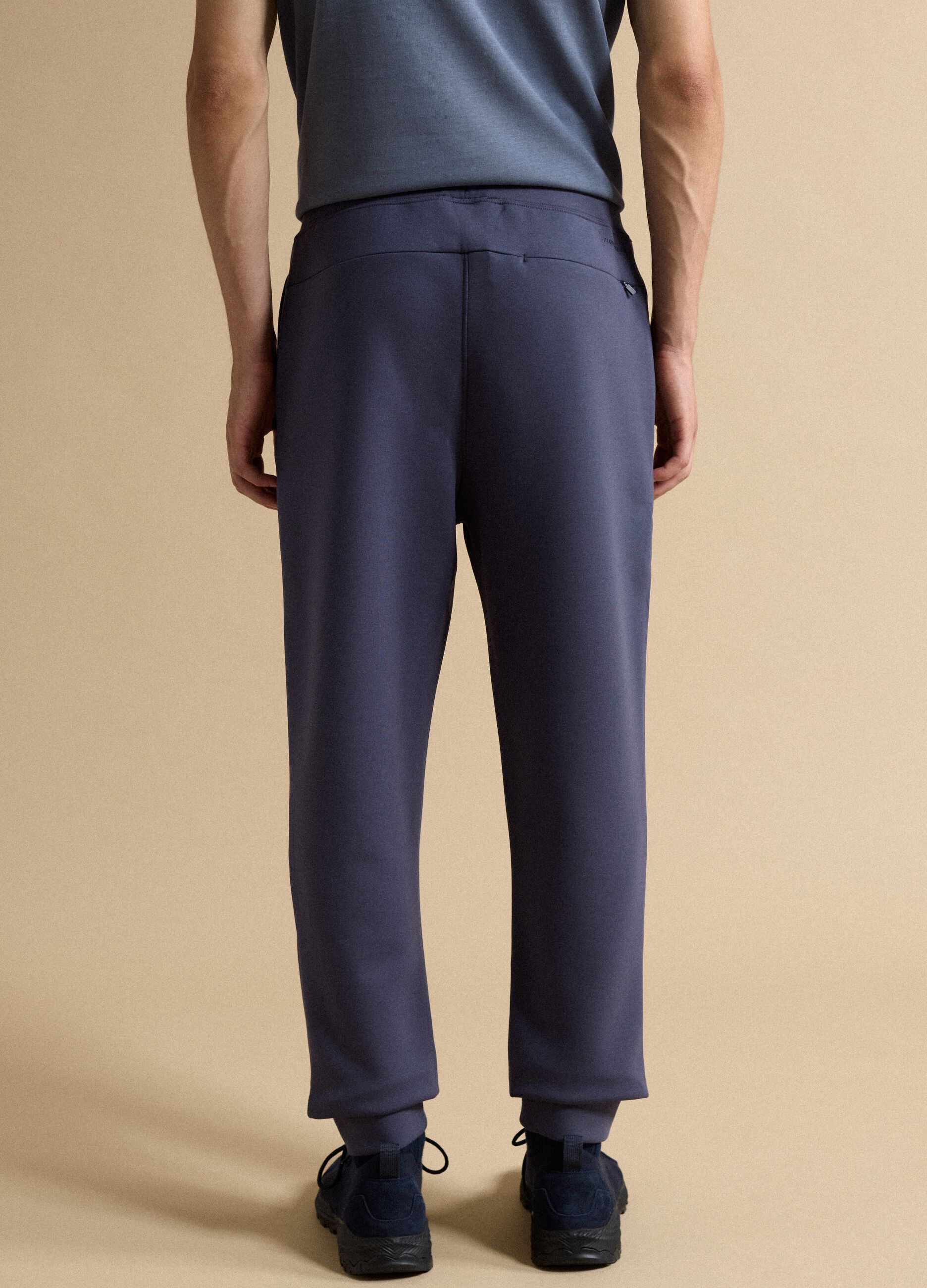 Blue regular-fit joggers in Easy Dry stretch fabric