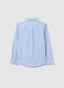 Children's blue regular fit pure cotton shirt_1