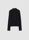 Black slim-fit ribbed stretch organic cotton T-shirt_1