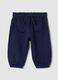 Midnight blue trousers in pure organic cotton_0