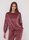 Pink stretch pyjama sweatshirt with star print_0