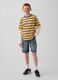 Cotton&ndash;Lyocell Blend Denim Shorts_0
