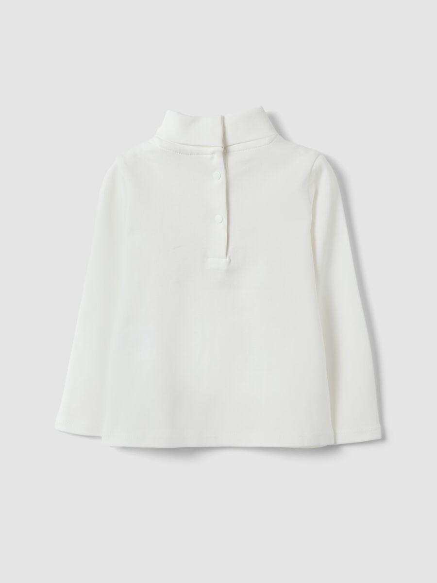 White pure organic cotton crew-neck T-shirt_1