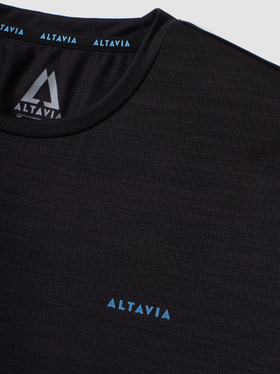 ALTAVIA black breathable technical slim-fit T-shirt_6