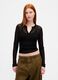 Black Sweater with Transparent Details_0
