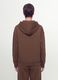 Brown cotton-blend hoodie with a regular fit_3