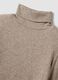 Maglia beige in misto viscosa a costine con girocollo_5