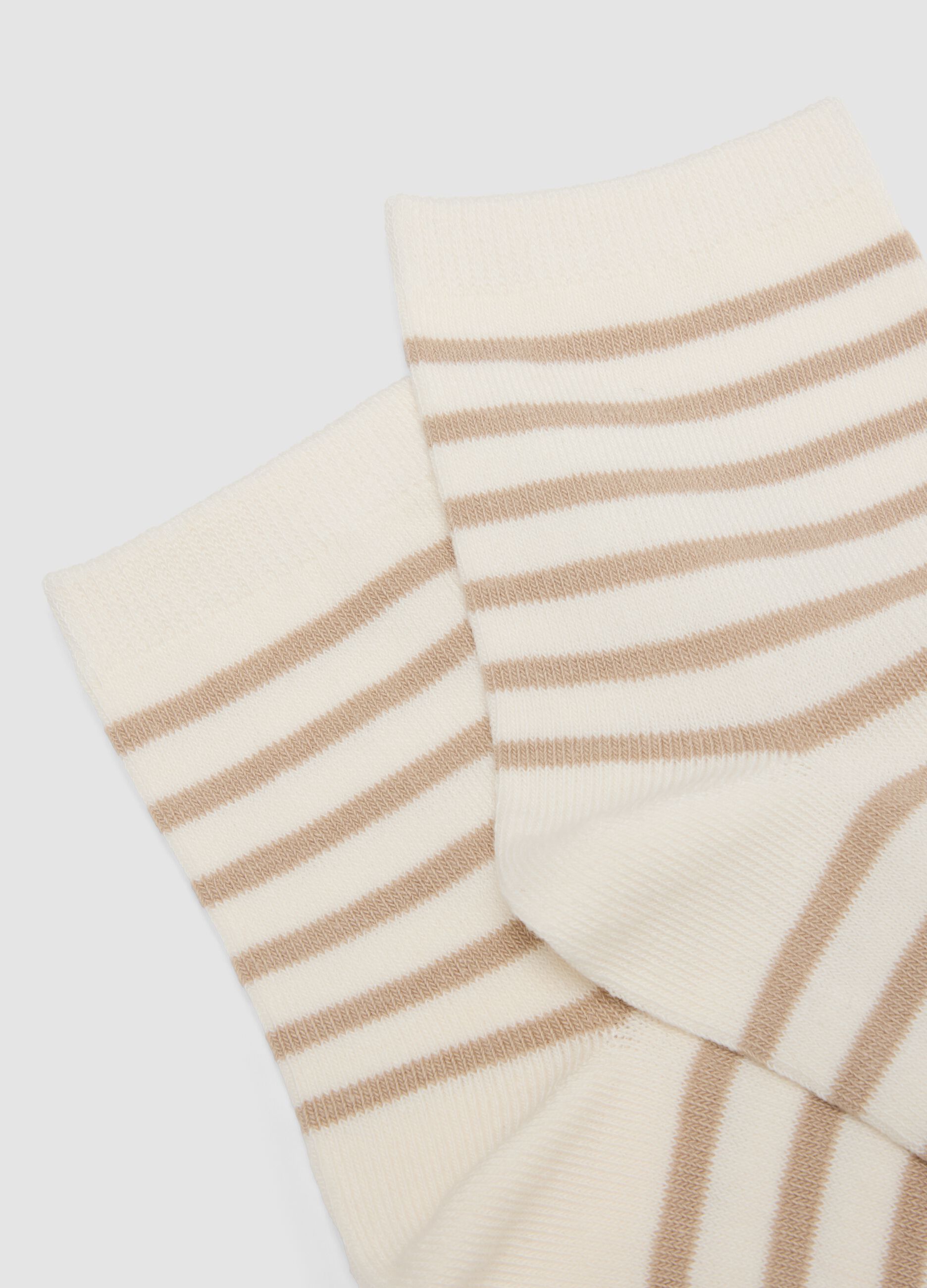 2-pack multicoloured organic cotton-blend socks